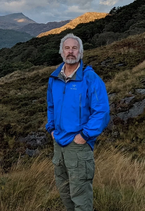 Dan Schilling on a hillside in Wales